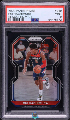 2020 Rui Hachimura PSA 9 Prizm Black Prizm #249 1/1