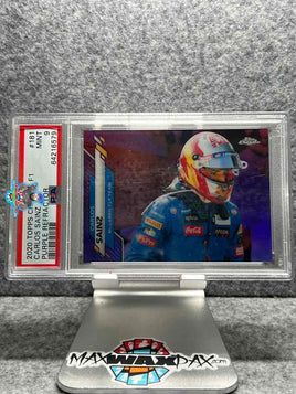 2020 Carlos Sainz PSA 9 Topps Chrome F1 Purple Refractor #181 /399