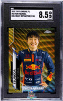 2020 Topps Chrome F1 60 Yuki Tsunoda Gold Wave Refractor 37 50 SGC Grade 8.5 Auth 2948308