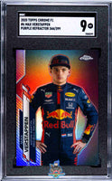 2020 Topps Chrome F1 6 Max Verstappen Purple Refractor 344 399 SGC Grade 9 Auth 7008599