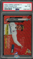 2020 Topps Chrome F1 Lewis Hamilton Red Wave Refractor #137 3 of 5 PSA 8 63814619