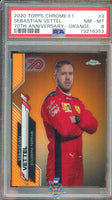 2020 Topps Chrome F1 Sebastian Vettel 70th Ann Orange #3 PSA 8 73216353