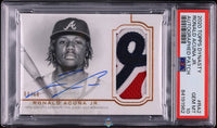 2020 Topps Dynasty Ronald Acuna Jr. PATCH AUTO  #DAP-RA2 4 of 10 PSA 10 84191962