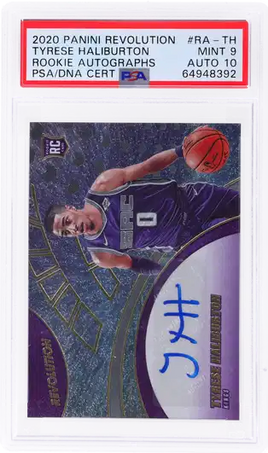 2020 Tyrese Haliburton PSA 9 Revolution Rookie Auto #RATH