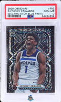 2020 Anthony Edwards PSA 10 Obsidian Electric Etch Blue Finite #152 2/3