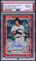 2020 Anthony Volpe PSA 10 Bowman Chrome Sapphire Ed Auto Red 1st #BSPAAV 4/5