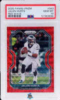 2020 Jalen Hurts PSA 10 Prizm Red Wave Prizm #343 91/149