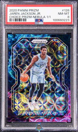 2020 Jaren Jackson PSA 8 Prizm Choice Prizm Nebula #126 1/1