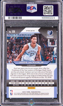 2020 Jaren Jackson PSA 8 Prizm Choice Prizm Nebula #126 1/1