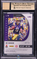 2020 Joe Burrow BGS 10 10 Prizm Draft Picks Rookie Auto Green Ice #105 2/18
