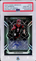 2020 Joe Burrow PSA 10 Authentic Obsidian Rookie Auto Electric Etch Green 15/15