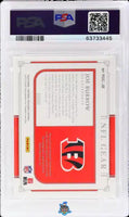 2020 Joe Burrow PSA 8 National Treasures Rke NFL Gear Sig Combo Prime 24/25