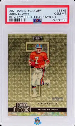 2020 John Elway PSA 10 Playoff Behind the Numbers Touchdown #BTN8 1/1