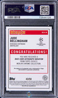 2020 Jude Bellingham PSA 10 Topps Merlin Chrome Auto Gold Refractor #BCAJB 43/50