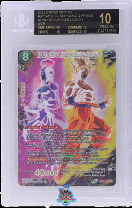 2021 Dragon Ball Super Cross Spirits Ss Son Goku & Frieza Miraculous Conclusion Scr #BT14152 BGS BL 0014713879