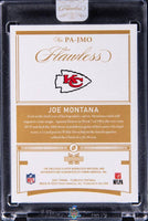 2021 Joe Montana Raw Flawless Patch Auto Emerald #PAJMO /3 2021-pf-jm-pajmo-2-3