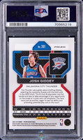 2021 Josh Giddey PSA 10 Prizm White Sparkle #301