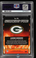 2021 Aaron Rodgers PSA 9 Mosaic Straight Fire Blue Mosaic #SF4 /99