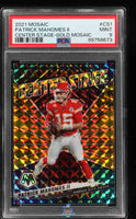 2021 Patrick Mahomes PSA 9 Mosaic Center Stage Gold Mosaic #CS1 7/10