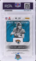 2021 Trevor Lawrence PSA 8 10 Illusions Auto NFL Shield Purple #101 /1