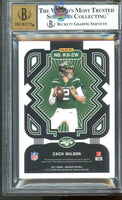 2021 Zach Wilson BGS 7.5 10 Obsidian Rookie Auto Red Etch #RJIZW