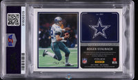 2021 Panini One Formula Gold Vinyl Roger Staubach PATCH AUTO 1 of 1 #383 PSA 10 91608319