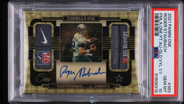 2021 Roger Staubach PSA 10 One Formula One Patch Auto Gold Vinyl #383 /1