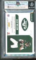 2021 Panini Phoenix Zach Wilson Rookie Jumbo Memorabilia Prime Green 6 of 10 BGS 8.5 0014723110