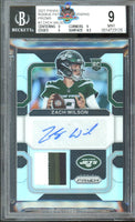 2021 Panini Prizm Zach Wilson Rookie Patch Auto #RPA-ZW 76 of 99 BGS 9 Auto 10 0014723125