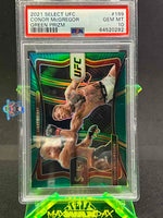 2021 Panini Select Conor McGregor Green Prizm #199 1 of 5 PSA 10 64520282