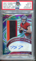 2021 Panini Spectra Kyle Trask Radiant Rookie KTR Celestial 56 of 60 PSA 9 Auto 10 64269357