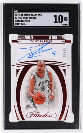 2021 Tony Parker SGC 10 Flawless Flawless Auto Ruby #42 /15