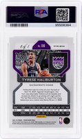 2021 Tyrese Haliburton PSA 9 Prizm Black Prizm #196 /1