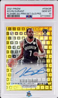 2021 Kevin Durant PSA 10 Prizm Flashback Sign Prem Gold #FSKDR 1/3