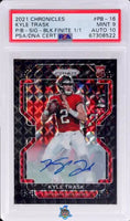 2021 Kyle Trask PSA 9 10 Chronicles Rke Przm Blk Signature Blk Finite #PB16 1/1