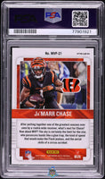 2022 Ja'Marr Chase PSA Authentic Contenders Optic MVP Contenders Gold Vinly /1