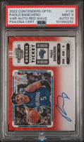 2022 Paolo Banchero PSA 9 10 Contenders Optic Rookie Ticket Auto Red Wave #118