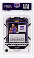 2022 De'Aaron Fox PSA 9 Prizm Black Prizm #118 /1