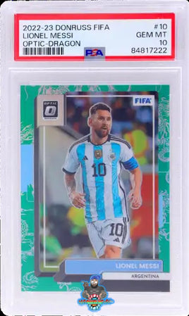 2022 Panini Donruss Optic Dragon Lionel Messi #10 PSA 10 84817222