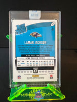 2022 Panini Donruss Optic Honors Lamar Jackson Gold Vinyl Prizm Auto #167 1 of 1 UG