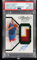 2022 Nikola Jokic PSA 7 10 Flawless Patch Auto Green #VPANJC /5