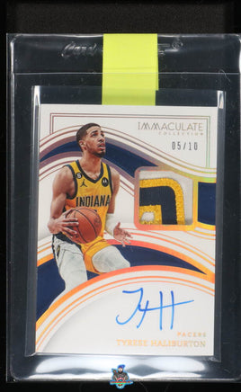 2022 Panini Immaculate Tyrese Haliburton Auto Patch Gold #IPA-TH 5 of 10 UG