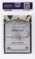 2022 Topps Diamond Icons Autograph Relic Gold Buster Posey #SPAPOS 1 of 1 PSA 9 Auto 9 67100659