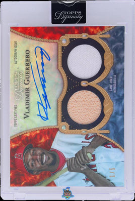 2022 Topps Dynasty Dual Relic Autograph Vladimir Guerrero #ADR-VG1 1 of 5 UG