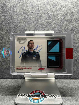 2022 Topps Dynasty Nicholas Latifi Dual Relic Auto #SDSRA-NL 6 of 10 UG