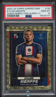 2022 Topps Superstars Kylian Mbappe Sheer Perfection Super 1/1 PSA 10