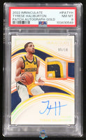 2022 Tyrese Haliburton PSA 8 Immaculate Patch Auto Gold #IPATH 5/10