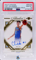 2022 Chet Holmgren PSA 10 Flawless Rookie Finishes Auto Gold #FFCHG 4/10