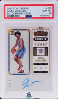 2022 Jalen Williams PSA 10 Contenders Rookie ticket Auto Clear #115 3/10