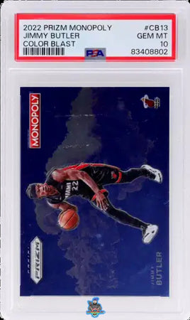 2022 Jimmy Butler PSA 10 Monopoly Color Blast #CB13